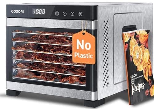 Cosori Premium 6-Tray Stainless Steel Dehydrator (CP267-FD)